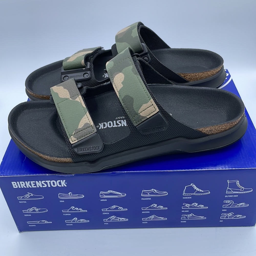 Birkenstock Atacama Green Camo Camouflage Strap Sandals Sizes 41-45 - Picture 7 of 9